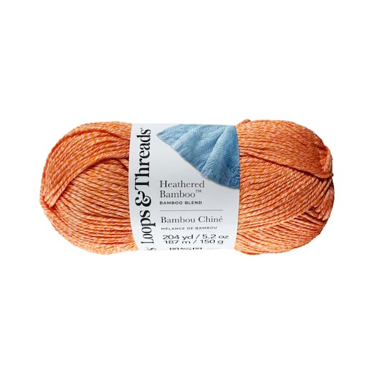 8 Pack: Heathered Bamboo™ Yarn by Loops & Threads
